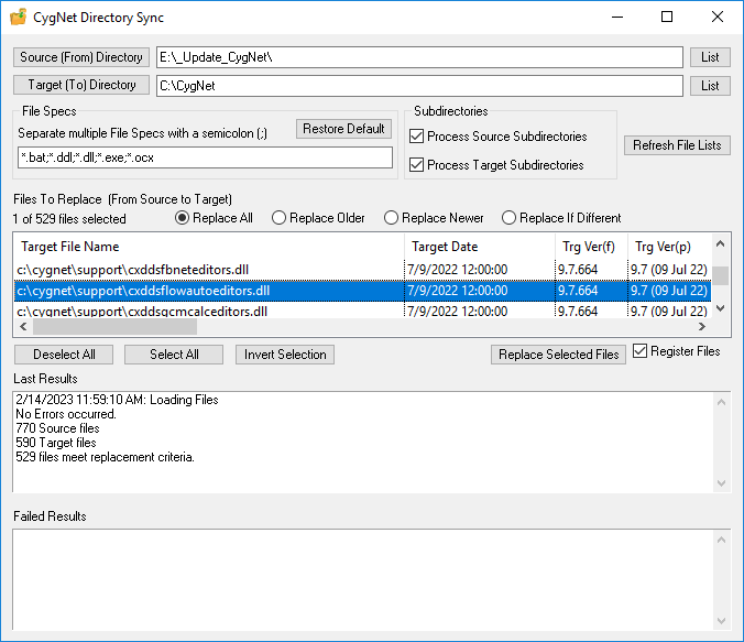 CygNet Directory Sync utility CygNet Directory Sync utility